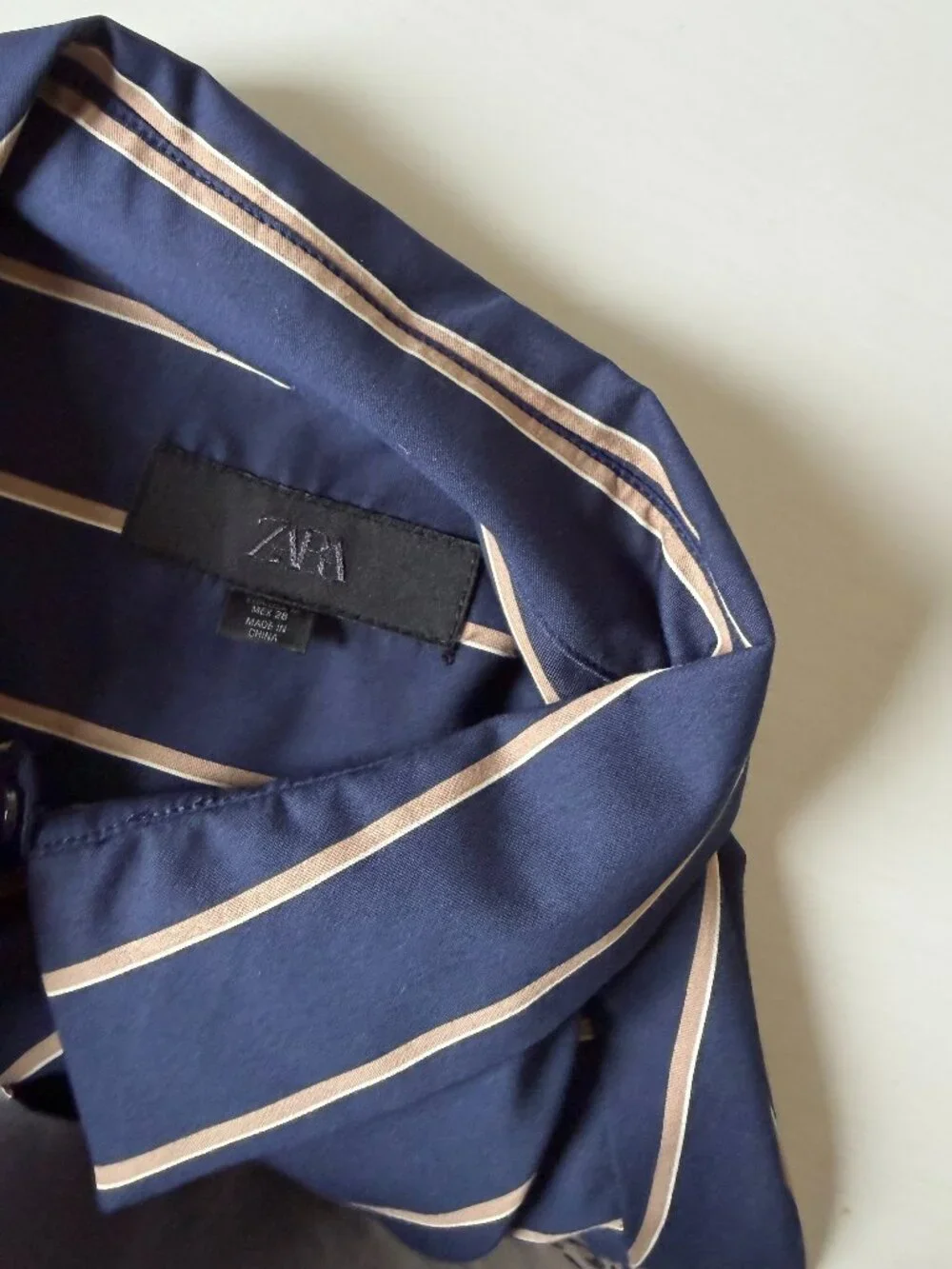 Zara ZW Collection Striped Poplin Oversized Shirt
